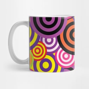 Colorful circles modern art pattern design Mug